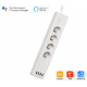 Multiprise connectée avec 4 prises + 4 ports USB Application tuya , konyx , compatible alexa et googleHome